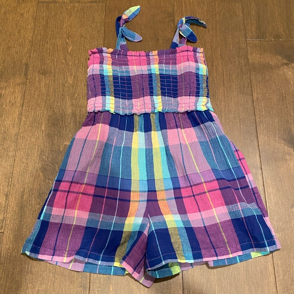 NWT Gap Kids Toddler 4 Years Plaid Romper